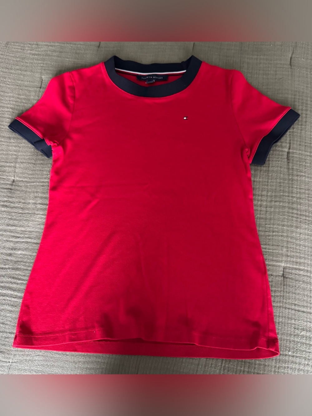 Tommy Hilfiger Red Short Sleeve Tee